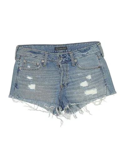 Pre-owned Abercrombie & Fitch Denim Shorts In Blue