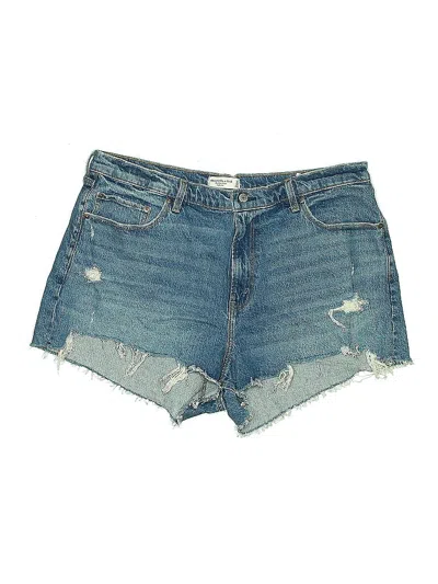 Abercrombie & Fitch Denim Shorts In Blue