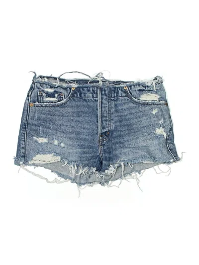 Pre-owned Abercrombie & Fitch Denim Shorts In Blue