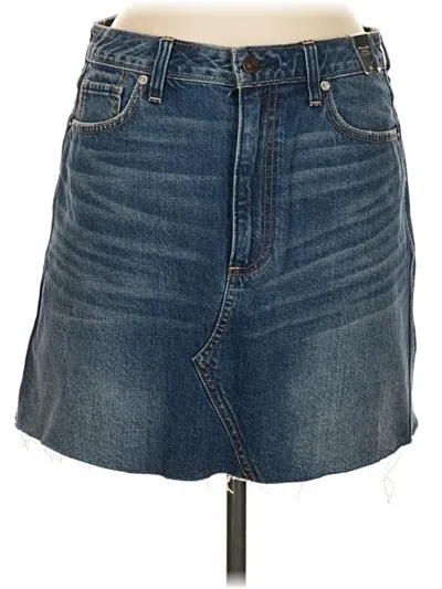 Abercrombie & Fitch Denim Skirt In Blue
