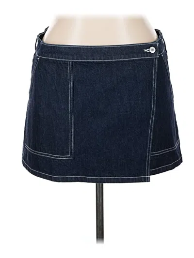 Abercrombie & Fitch Denim Skirt In Blue