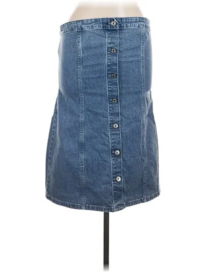Abercrombie & Fitch Denim Skirt In Blue