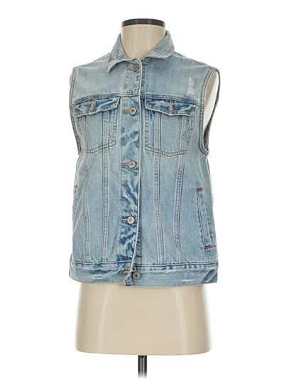 Pre-owned Abercrombie & Fitch Denim Vest In Blue