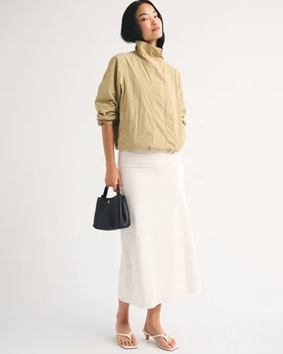 Abercrombie & Fitch Drop-waist Maxi Skirt In Multi