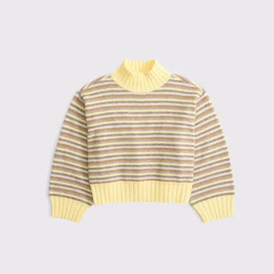 Abercrombie & Fitch Easy Wool-blend Funnel Neck Sweater In Multi