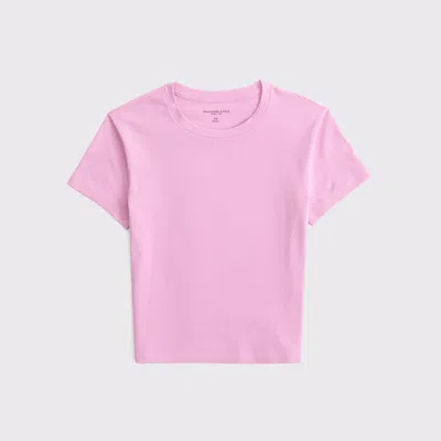 Abercrombie & Fitch Essential Baby Tee In Pink