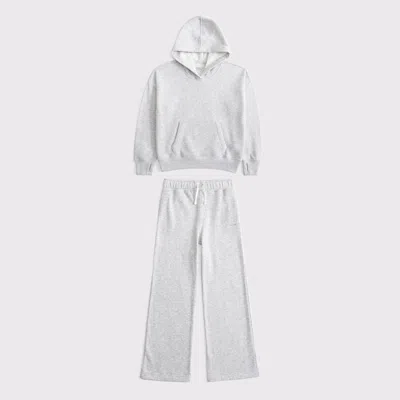 Abercrombie & Fitch Kids' Essential Fleece Popover Set In White