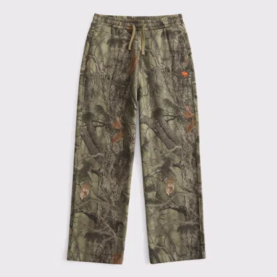 Abercrombie & Fitch Kids' Essential Icon Baggy Open-hem Sweatpants In Multi