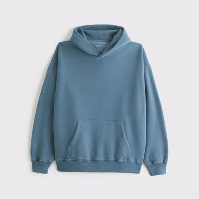 Abercrombie & Fitch Essential Popover Hoodie In Blue