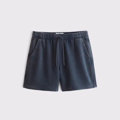 Abercrombie & Fitch Essenital Jersey Shorts In Blue