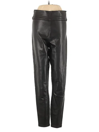 Pre-owned Abercrombie & Fitch Faux Leather Pants In Black