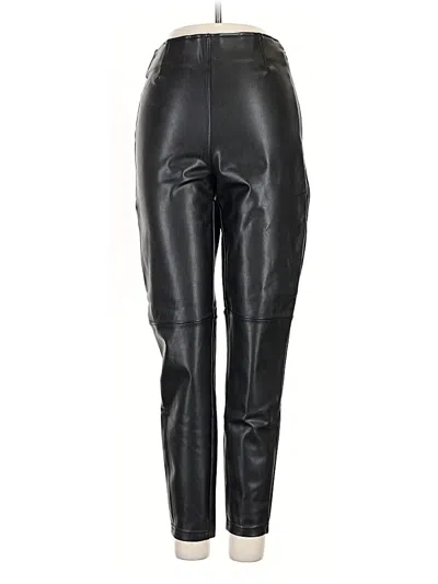 Pre-owned Abercrombie & Fitch Faux Leather Pants In Black