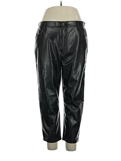 Abercrombie & Fitch Faux Leather Pants In Black
