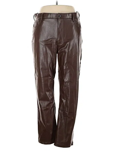 Abercrombie & Fitch Faux Leather Pants In Multi