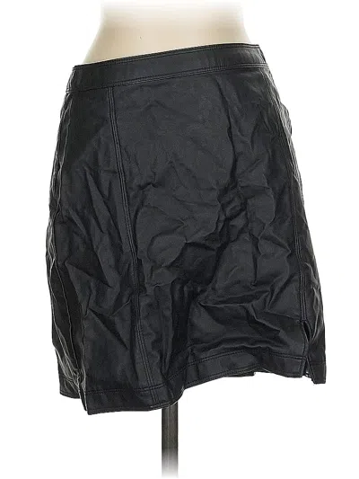 Pre-owned Abercrombie & Fitch Faux Leather Skirt