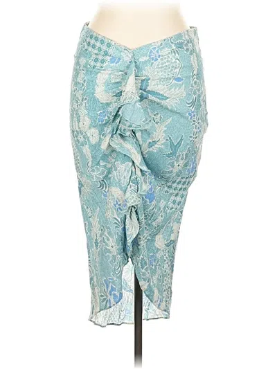 Pre-owned Abercrombie & Fitch Formal Skirt In Blue