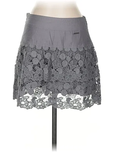 Pre-owned Abercrombie & Fitch Formal Skirt In Gray