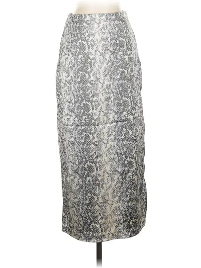 Pre-owned Abercrombie & Fitch Formal Skirt In Silver