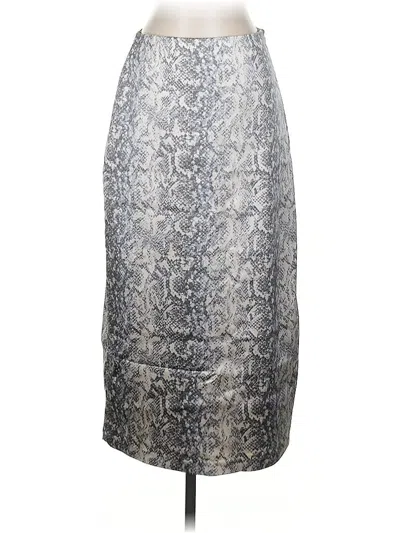 Abercrombie & Fitch Formal Skirt In Silver