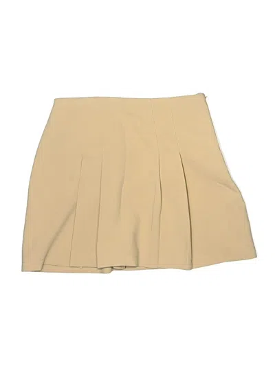 Pre-owned Abercrombie & Fitch Formal Skirt In Tan