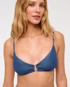 Abercrombie & Fitch Hardware Bralette Bikini Top In Blue