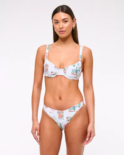 Abercrombie & Fitch High-leg Cheeky Bottom In White