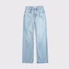Abercrombie & Fitch Curve Love High Rise 90s Relaxed Jean In Multi