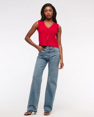 Abercrombie & Fitch High Rise 90s Relaxed Jean In Blue
