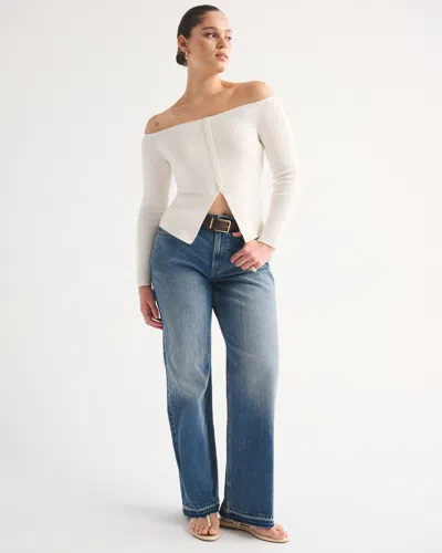Abercrombie & Fitch High Rise 90s Relaxed Jean In Blue