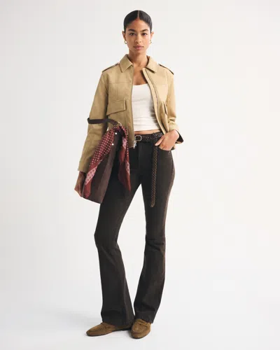 Abercrombie & Fitch High Rise Bootcut Jean In Blue