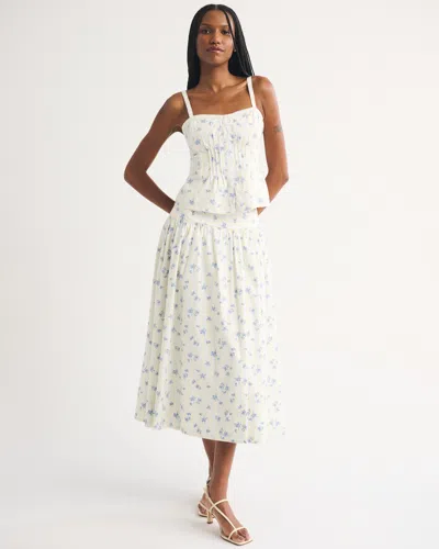 Abercrombie & Fitch High Rise Maxi Skirt In Multi