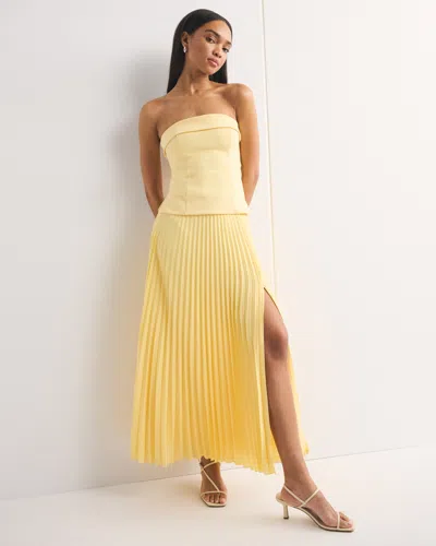 Abercrombie & Fitch High Rise Pleated Maxi Set Skirt In Multi