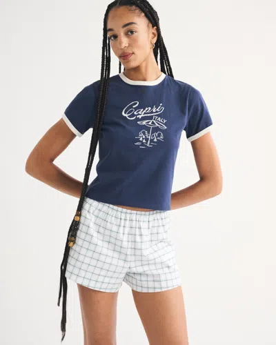 Abercrombie & Fitch High Rise Pull-on Short In White
