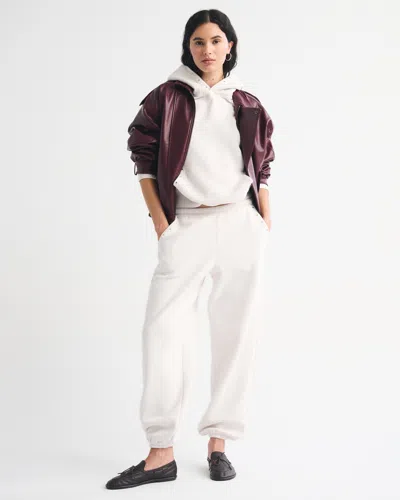 Abercrombie & Fitch High Rise Sunday Baggy Sweatpant In Green