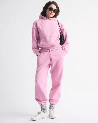 Abercrombie & Fitch High Rise Sunday Baggy Sweatpant In Pink