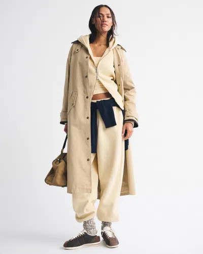 Abercrombie & Fitch High Rise Sunday Baggy Sweatpant In Yellow