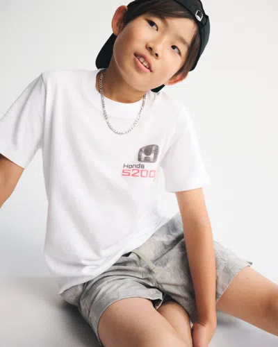 Abercrombie & Fitch Kids' Honda Graphic Tee In White