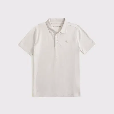 Abercrombie & Fitch Kids' Icon Pique Polo In White