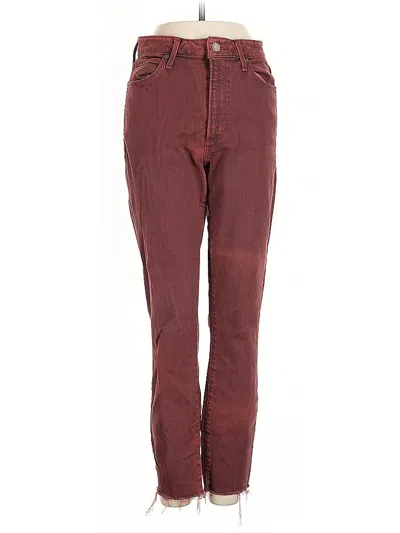 Pre-owned Abercrombie & Fitch Jeans In Burgundy