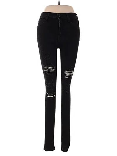 Pre-owned Abercrombie & Fitch Jeggings In Black