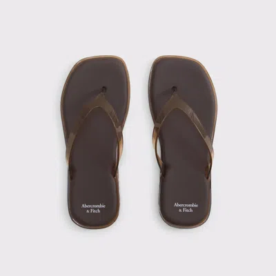 Abercrombie & Fitch Jelly Flip-flop Sandals In Brown