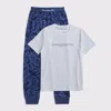 Abercrombie & Fitch Joggers Pajama Set In White