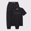 Abercrombie & Fitch Joggers Pajama Set In Black