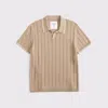 Abercrombie & Fitch Johnny Collar Sweater Polo In Neutral