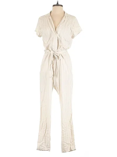 Pre-owned Abercrombie & Fitch Jumpsuit In Ivory