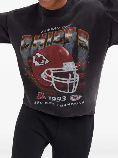 Abercrombie & Fitch Kansas Chiefs Graphic Print Sweater In Black