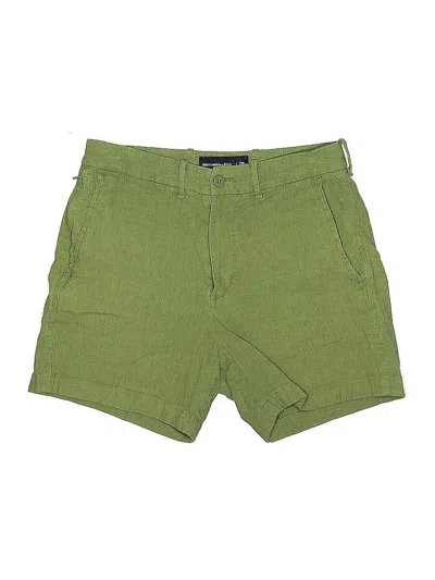 Pre-owned Abercrombie & Fitch Khaki Shorts In Green
