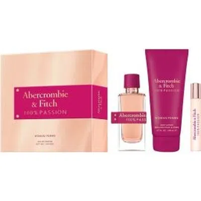 Abercrombie & Fitch Abercrombie And Fitch Ladies 100% Passion 3pcs Edp Gift Set Fragrances 085715169990