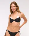 Abercrombie & Fitch Layered Underwire Bikini Top In Black