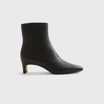 Abercrombie & Fitch Leather Ankle Boot In Black